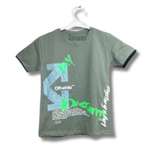 تیشرت پسرانه اسپرت سبز مناسب 5 تا 7 سال