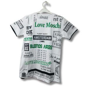 تیشرت پسرانه اسپرت سفید طرح تمام چاپ مناسب 5 تا 7 سال