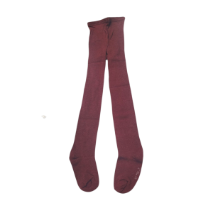 جوراب شلواری دخترانه زرشکی ساده سایز 7 مناسب 6 تا 7 سال GH131-S