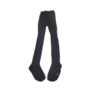 جوراب شلواری دخترانه سرمه ای طرح دار سایز 7 مناسب 6 تا 7 سال GH135-S