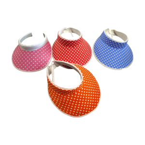 آفتابگیر قرمز زنانه طرح خالدار مدل 1027