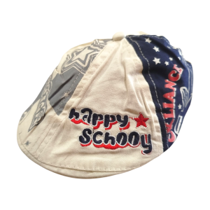 کلاه سفید پسرانه طرح اسپرت مدل 1048