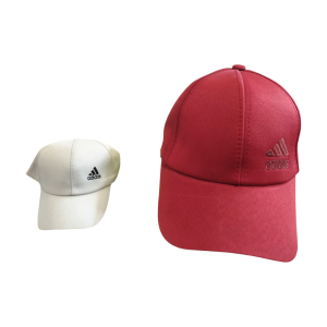 کلاه کتان زرشکی پسرانه طرح آدیداس مدل 1012