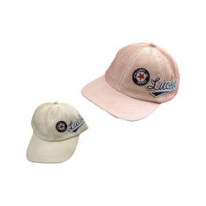 کلاه صورتی دخترانه طرح زنبوری مدل 1055