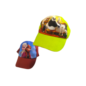 کلاه قهوه‌ای عروسکی دخترانه طرح چاپی مدل 1046