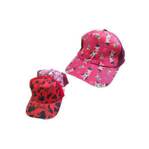 کلاه بنفش دخترانه طرح عروسکی مدل 1050