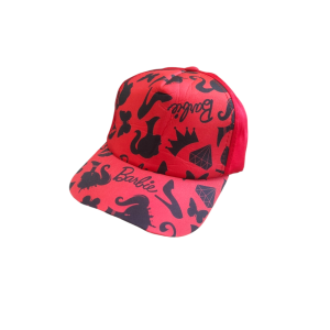 کلاه قرمز دخترانه طرح عروسکی مدل 1049