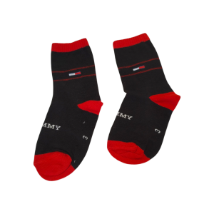 جوراب ساقدار مشکی پسرانه طرح تامی مناسب ۳ تا ۴ سال