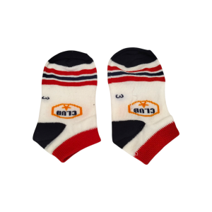 جوراب مچی کرم پسرانه طرح کلاپ مناسب ۳ تا ۴ سال