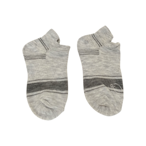 جوراب مچی طوسی پسرانه طرح راه راه مناسب ۳ تا ۴ سال