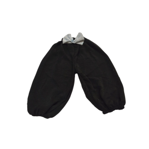 شلوارک ابر و باد مشکی دخترانه طرح دم پاکش مناسب ۲ تا ۳ سال