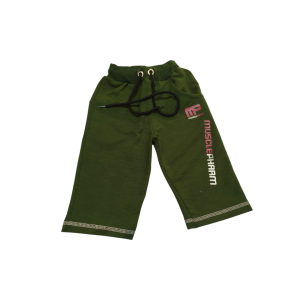 شلوارک سبز پسرانه طرح ام پی مناسب ۲ تا ۳ سال