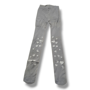 طوسی قلبی چوراب شلواری دخترانه ساپورتی مناسب 3 تا 7 سال