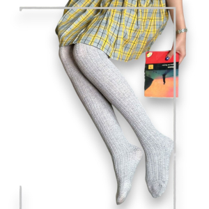 طرح گندمی طوسی جوراب شلواری زنانه فری سایز مناسب سایز 36 تا 40