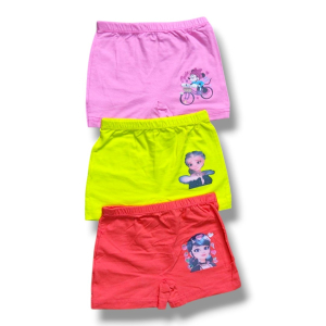 عروسکی شورت پادار دخترانه لاکرا پنبه مناسب 5 تا 9 سال