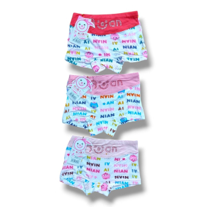 نگین کوب اسپرت شورت نیم پا دخترانه وارداتی گیاهی اعلا مناسب 2 تا 3 سال