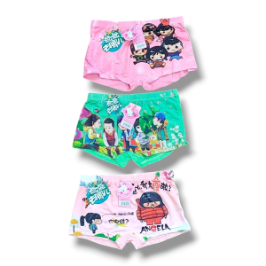 آدمک شورت نیم پا دخترانه گیاهی  مناسب 7 تا 9 سال