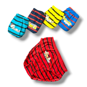 راه راه چاپی شورت اسلیپ پسرانه  مناسب 9 تا 11 سال