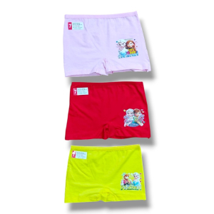 عروسکی 7 شورت پادار دخترانه پنبه لاکرا  مناسب 2 تا 7 سال