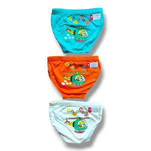 پشت چاپی 7 شورت اسلیپ پسرانه لاکرا پنبه مناسب 3 تا 9 سال