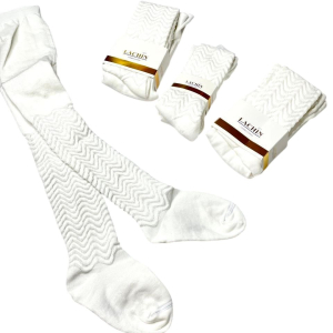 طرح موج  جوراب شلواری گرم دخترانه  مناسب نوزاد تا 7 سال