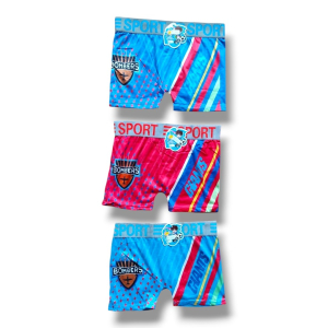 اسپرت سابلیمیشن شورت نیم پا پسرانه گیاهی مناسب 9 تا 11 سال