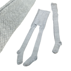 ژاکارد ریز ساده جوراب شلواری دخترانه گرم مناسب 7 تا 11 سال