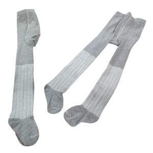 کبریتی درشت جوراب شلواری دخترانه گرم طوسی مناسب نوزاد تا 8 سال